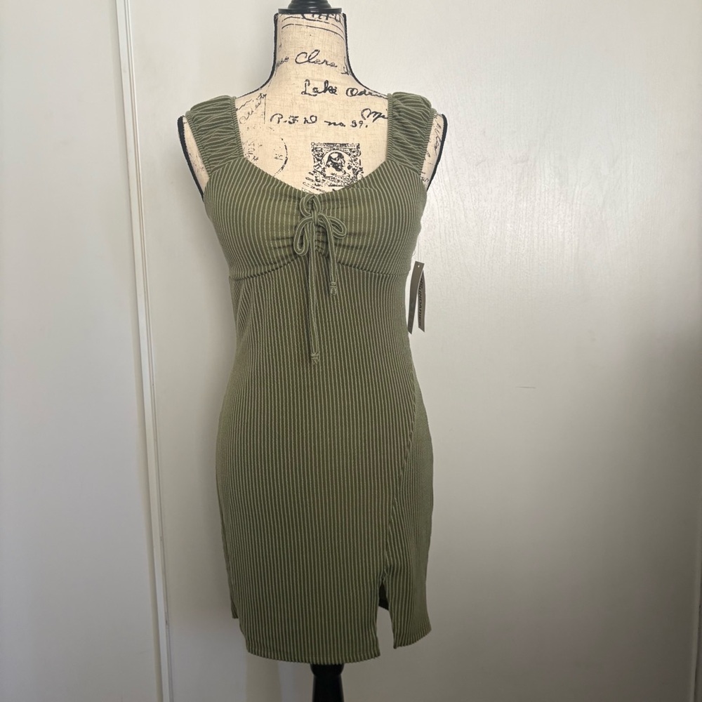 No Boundaries Olive Knit Top